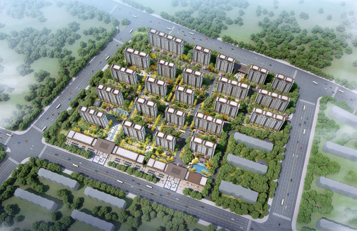 尚城郡府一期項(xiàng)目遼陽市燈塔市11萬㎡設(shè)計案例